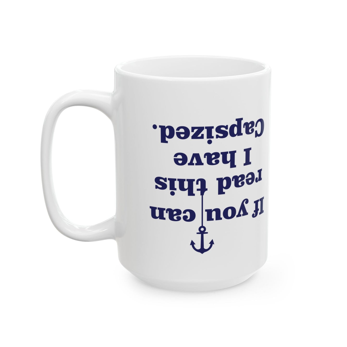 Capsized Funny Boat Mug