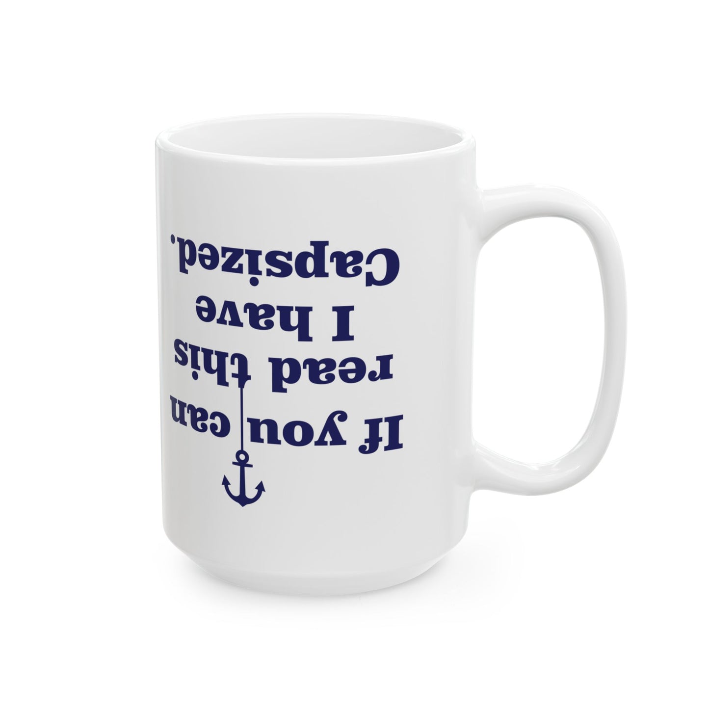 Capsized Funny Boat Mug