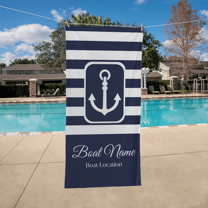 Personalized Boat Towel