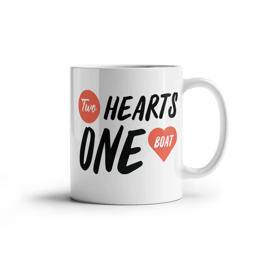 Two Hearts One Boat Mug